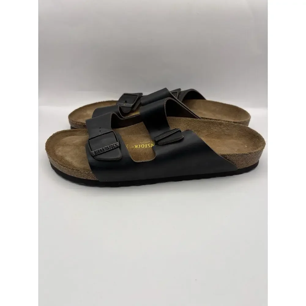 Birkenstock Arizona Black Leather Sandals Size 44 US Men Size 11